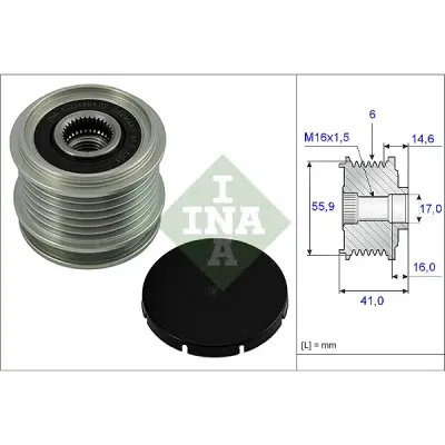 Sistem roata libera, generator INA 535 0010 10