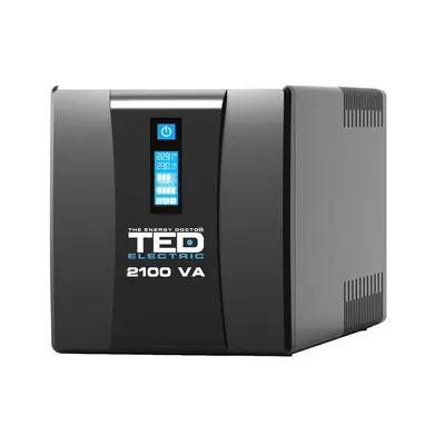 UPS cu 2 prize TED TED004659, 2100VA / 1200W, LCD, cu stabilizator si management