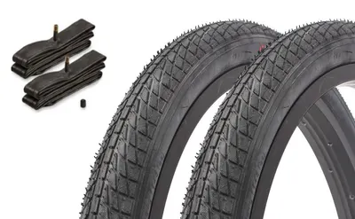 Set anvelope BMX KUJO Tony T 20 inch x 1,75 inch + cameră AV