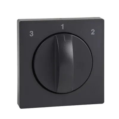 Placa Centrala pentru Comutator Rotativ Ventilator, Antracit, Sistem M