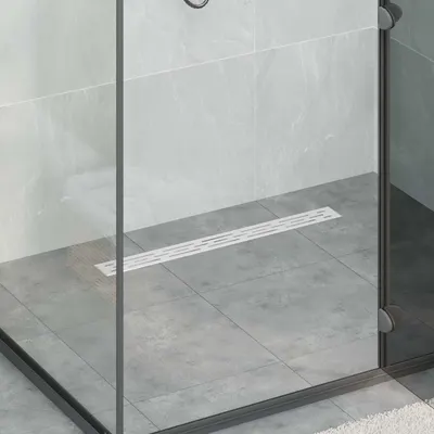 vidaXL Scurgere pentru duș cu design pe linie și sifon de 360° 70 cm