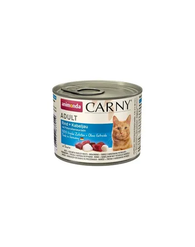ANIMONDA Carny pisici vită și cod cu pătrunjel rădăcină 200 g
