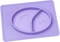 Farfurie Wee Baby - Cu două secțiuni, violet
