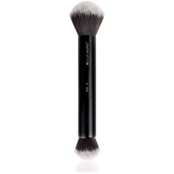 Brushworks Double Ended perie mică pentru aplicarea produselor lichide, cremoase sau pudră