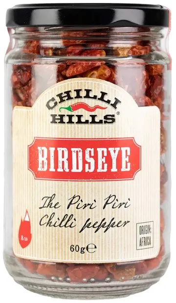 Ardei iute uscați Birdseye, 60 g, Chilli Hills