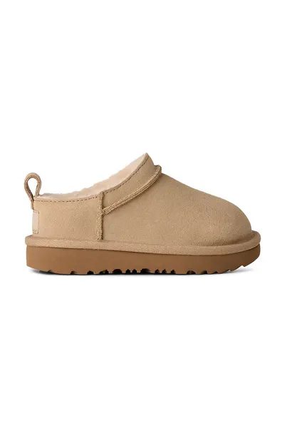 UGG încălțăminte de iarnă pentru copii din piele întoarsă CLASSIC MICRO