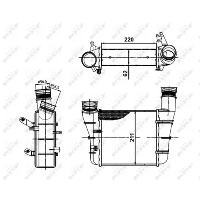 Intercooler, compresor NRF 30148A
