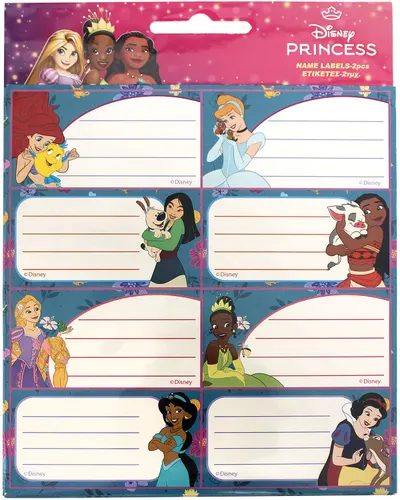 Etichete școlare GIM Disney Princess - 16 buc.