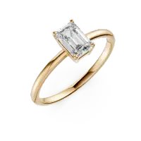 Inel de logodna din aur galben cu zirconia solitaire