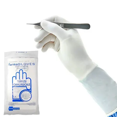 Manusi chirurgicale din latex, pudrate - 1 pereche