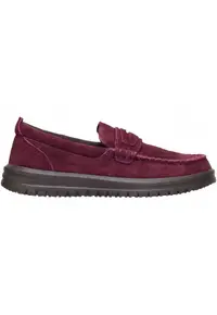 Mocasini Femei Piele Intoarsa Naturala Spuma EVA - Wendy NXT Loafer - Rosu - Rosu