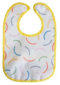 Bavetă impermeabilă pentru bebeluși BabyJem - Smile, galben