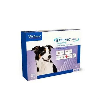 Antiparazitar extern caini EffiPro Duo M (10-20 kg), 1 pipeta