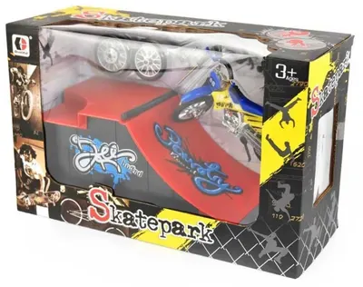 Set de joacă Donbful - Fingerboard motor cu rampă pentru trucuri