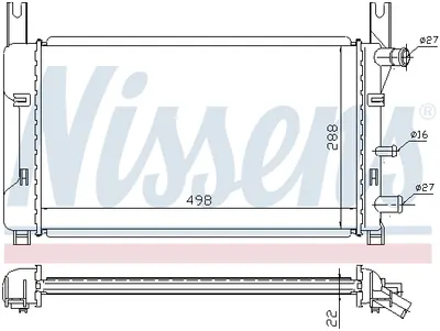 Radiator racire motor potrivit FORD FIESTA III, FIESTA MINIVAN 1.0 1.1 1.3