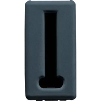French Standard Telephone Priza - 8 Contacts - Screw-On Terminals - 1 Module - System Black