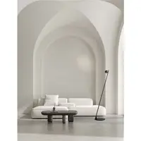 Lampa podea LUSA Touch Dimabil Champaign Auriu Aluminiu & Negru Baza LED 6 Wat 220-240Volt 779Lm 3000K IP20