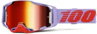 Ochelari atv cross 100% Armega Fausto, lentila oglinda rosie