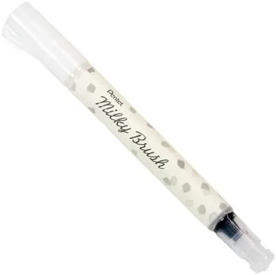 Perie Pentel - Milky colour bursh, alb