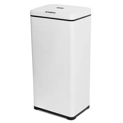 Cos de Gunoi Smart, Doctor Home Obi, Senzor de Miscare, Otel Inoxidabil, 50L - Alb