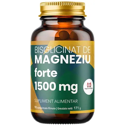 Bisglicinat de Magneziu Forte 1500mg 90cpr