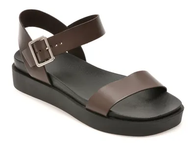 Sandale GRYXX maro, 376201, din piele naturala