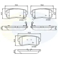 Set placute frana, frana disc COMLINE CBP32016