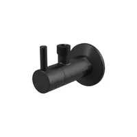 Robinet coltar rotund negru mat cu filtru 1 2 3 8 Alcadrain ARV001-BLACK