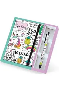 Set carnet si pix: Unicorn