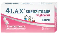 Supozitoare cu glicerina pentru copii 4Lax, 12 bucati, Solacium Pharma