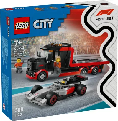 LEGO® City - Camion de prezentare F1 cu masina de curse Audi F1 (60493)