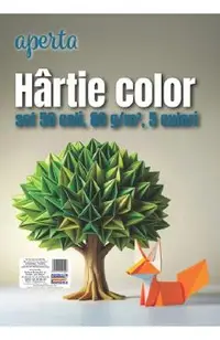 Hartie color A4 mix. Set 50 coli