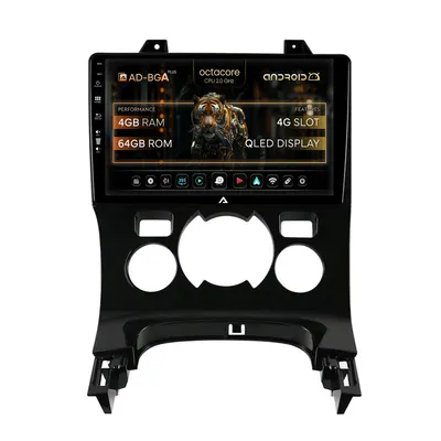 Navigatie Peugeot 3008 5008, Android, A-Octacore 4GB RAM + 64GB ROM, 9 Inch - AD-BGA9004+AD-BGRKIT259