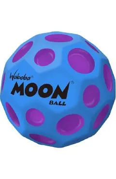 Minge hiperelastica: Waboba Moon Ball. Albastra cu pete mov