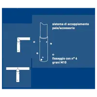BRAT DREPT dublu inclinare 0 grade 200mm