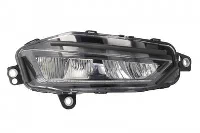 Proiector ceata dreapta (LED, negru; cu iluminare curba) 24V potrivit VOLVO FH III 02.20