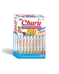 INABA Churu Varieties Tuna&amp;Seafood 20x14g Recomense cu ton si fructe de mare pentru pisici