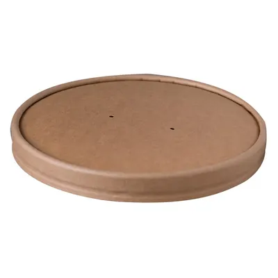 Capace Biodegradabile, Compostabile de Carton, PLA Kraft, 184 mm, 25 buc