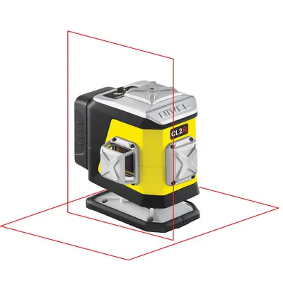Laser roșu în cruce (2 x 360°), Bluetooth - Nivel System-CL2R