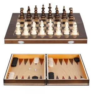 Joc Sah &amp;amp; Table Medias clasic, 26 cm
