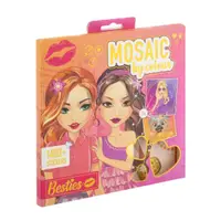 Set creativ, mozaic pe 5 culori, stickere 1400+, Besties