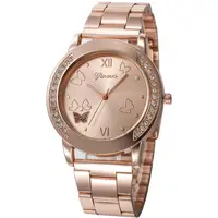 Ceas dama Quartz, Geneva, Butterfly Rose