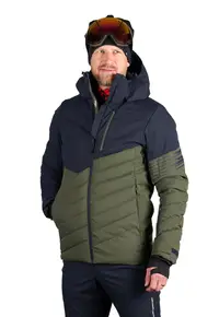 Geaca schi 2L 10K/10K barbati Zygmunt - Kaki/Bleumarin