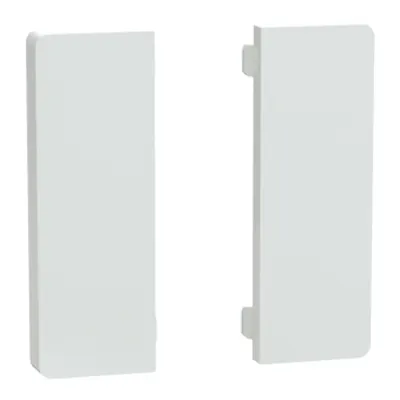 Set de 2 clapete 1/2 pentru Push buton KNX Dynamic Labeling System Design, alb lotus