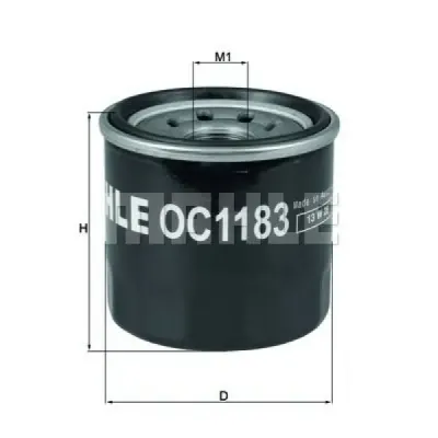 Filtru ulei MAHLE ORIGINAL OC 1183
