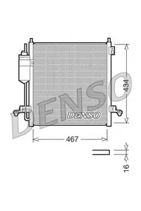 Radiator AC condensator cu uscator potrivit MITSUBISHI L200 TRITON 2.5D 11.05-12.15