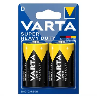Baterii D R20, blister 2 Buc. Varta Super Heavy Duty