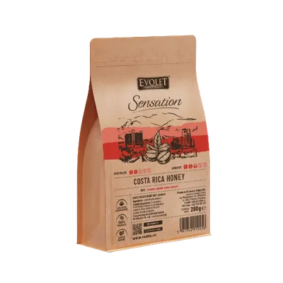 Cafea boabe Costa Rica Honey, 200g, Evolet