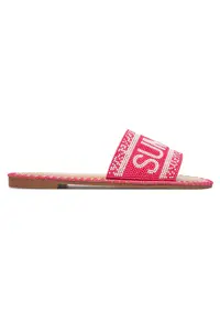 Papuci dama - roz - material sintetic -