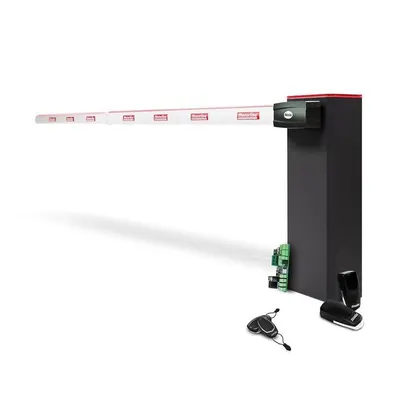 Kit bariera de acces auto cu brat telescopic fara LED Motorline KIT TURBO 6 + ZUM75HTSL-6, 6 m, 24V, utilizare intensiva Pachetu